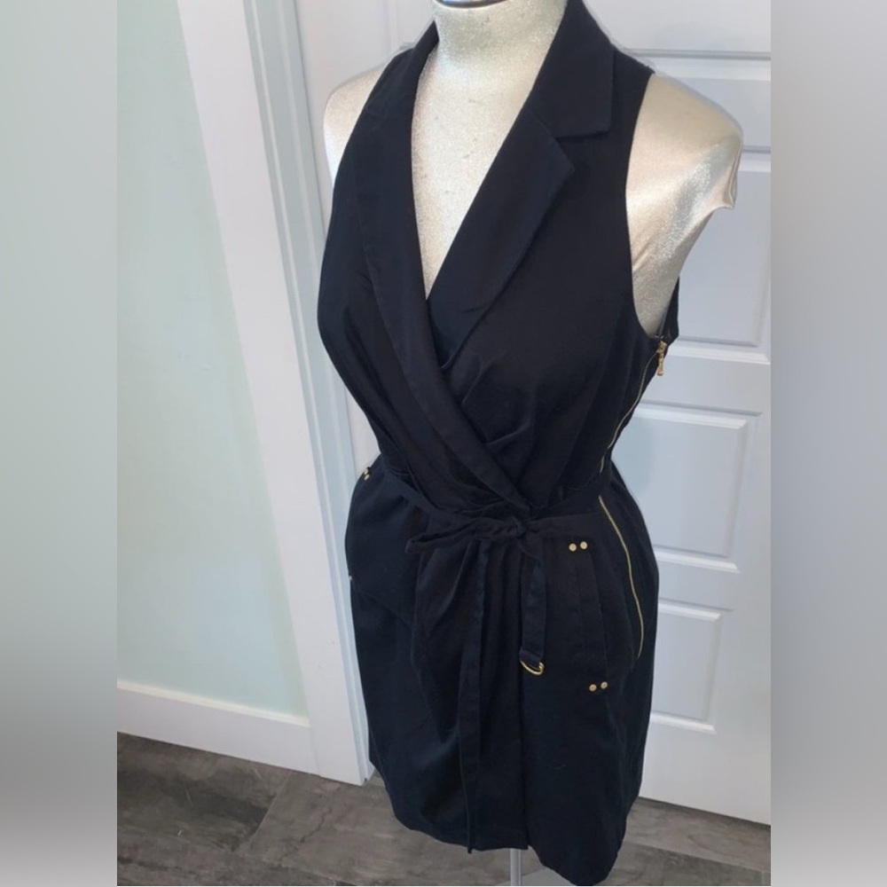 Leifsdottir dress size 8 black Anthropologie